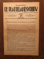 Zuivering Juli 1945 Bevrijdingsbulletin 'De Plattelands-., Boeken, Verzenden, Tweede Wereldoorlog, Gelezen, Overige onderwerpen