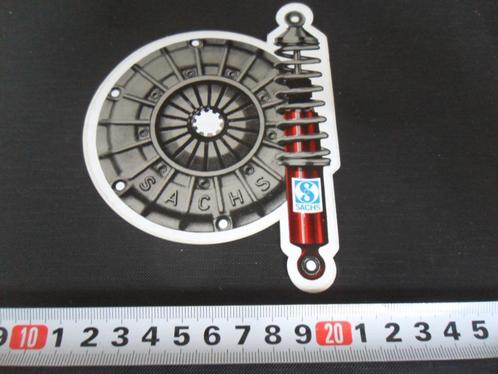 sticker auto schokdemper schokbreker SACHS *, Verzamelen, Stickers, Zo goed als nieuw, Bedrijf of Vereniging, Ophalen