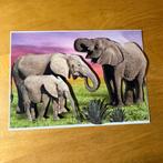 Kaart 3d dieren olifanten, Ophalen of Verzenden, Nieuw, Overige thema's
