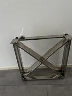 RVS tafelpoten eettafel, Huis en Inrichting, Tafelonderdelen, Ophalen, Minder dan 50 cm, 50 tot 100 cm, Rond