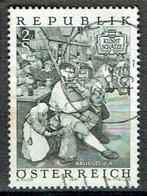 Oostenrijk 1971 Schilderij Breugel Dorpsfeest muziek, Verzenden, Gestempeld, Overige thema's