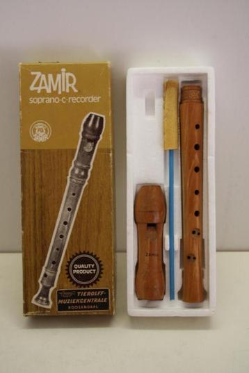 Vintage Zamir Soprano C Recorder uit 1979. Compleet in doos beschikbaar voor biedingen