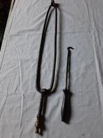 Oud pookje + oude haardtang, Antiek en Kunst, Ophalen of Verzenden