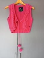 Hardroze gebreid gilet mt M van D-Lite, Kleding | Dames, Maat 38/40 (M), Ophalen of Verzenden, Zo goed als nieuw, Roze