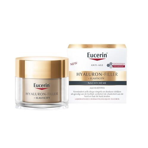 Eucerin Hyaluron-Filler + Elasticity Nachtcrème 50ml, Sieraden, Tassen en Uiterlijk, Uiterlijk | Gezichtsverzorging, Nieuw, Verzorging