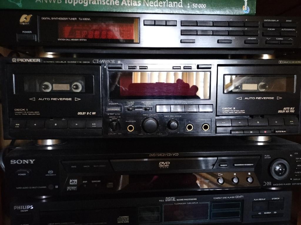 Pioneer dubbel cassettedeck C-TW-650R, Ophalen of Verzenden, Dubbel, Overige merken
