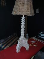 Vintage Tafellamp met Wicker Kap, Ophalen