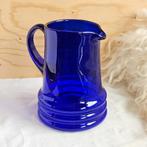 Kobaltblauwe glazen sapkan waterkan, Ophalen of Verzenden, Zo goed als nieuw, Nvt, Nvt