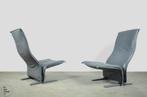 Vintage Concorde fauteuils, Pierre Paulin, Artifort 60s, 75 tot 100 cm, Ophalen of Verzenden, Metaal, 50 tot 75 cm