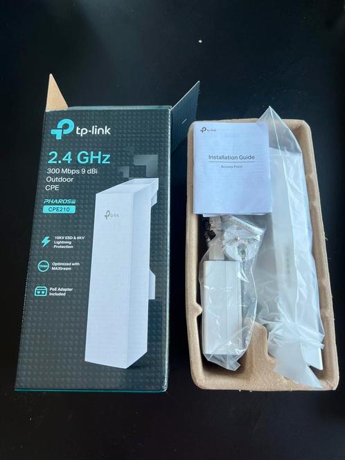 TP-Link CPE210 buiten (outdoor) range extender, accespoint, Computers en Software, Accesspoints, Nieuw, Ophalen of Verzenden