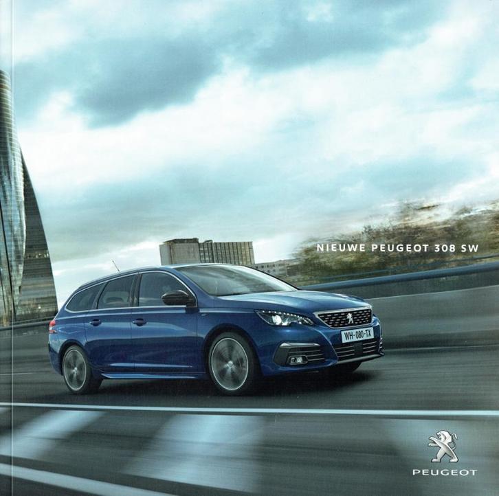 Folder Peugeot 308 SW (Belgische uitgave - 2017), Boeken, Auto's | Folders en Tijdschriften, Zo goed als nieuw, Peugeot, Verzenden
