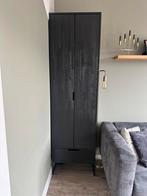 WOOOD Exclusive Silas hoge opberg kast zwart, Huis en Inrichting, Zo goed als nieuw, Minder dan 150 cm, Metaal, 25 tot 50 cm