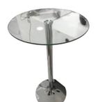 Glass Top Table, Ophalen, 100 tot 150 cm, Zo goed als nieuw, 25 tot 50 cm