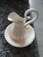 Te koop, prachtig lampet stel , creme keramiek, ZGAN!!!, Antiek en Kunst, Ophalen