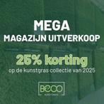 MEGA KUNSTGRAS UITVERKOOP 25% KORTING OP ASSORTIMENT 2025!!, Ophalen, Kunstgras, 20 m² of meer, Nieuw
