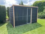 Hondenkennel met nachthok | 316 x 280 x 196 cm, Ophalen of Verzenden, Nieuw, 110 cm of meer, 100 cm of meer
