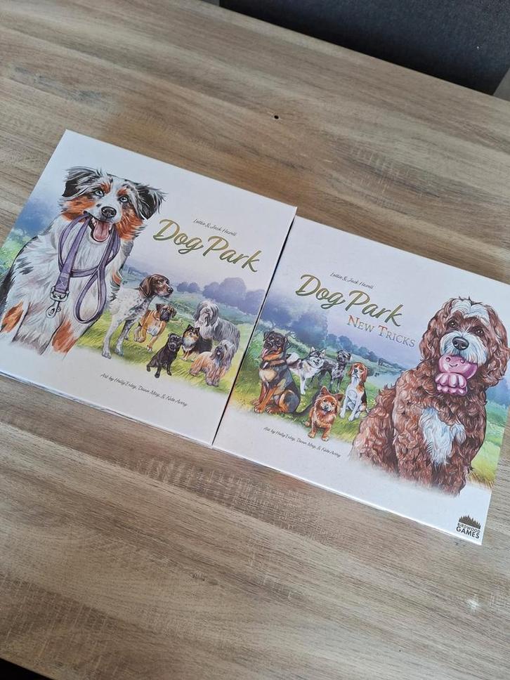 Dog park + expansions kickstarter game Engels, Hobby en Vrije tijd, Gezelschapsspellen | Bordspellen, Zo goed als nieuw, Ophalen