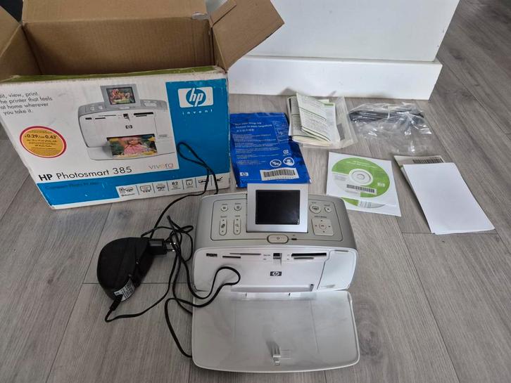 HP Photosmart 385 Compacte Fotoprinter, Computers en Software, Printers, Gebruikt, Fotoprinter, Kleur printen, PictBridge, Ophalen of Verzenden