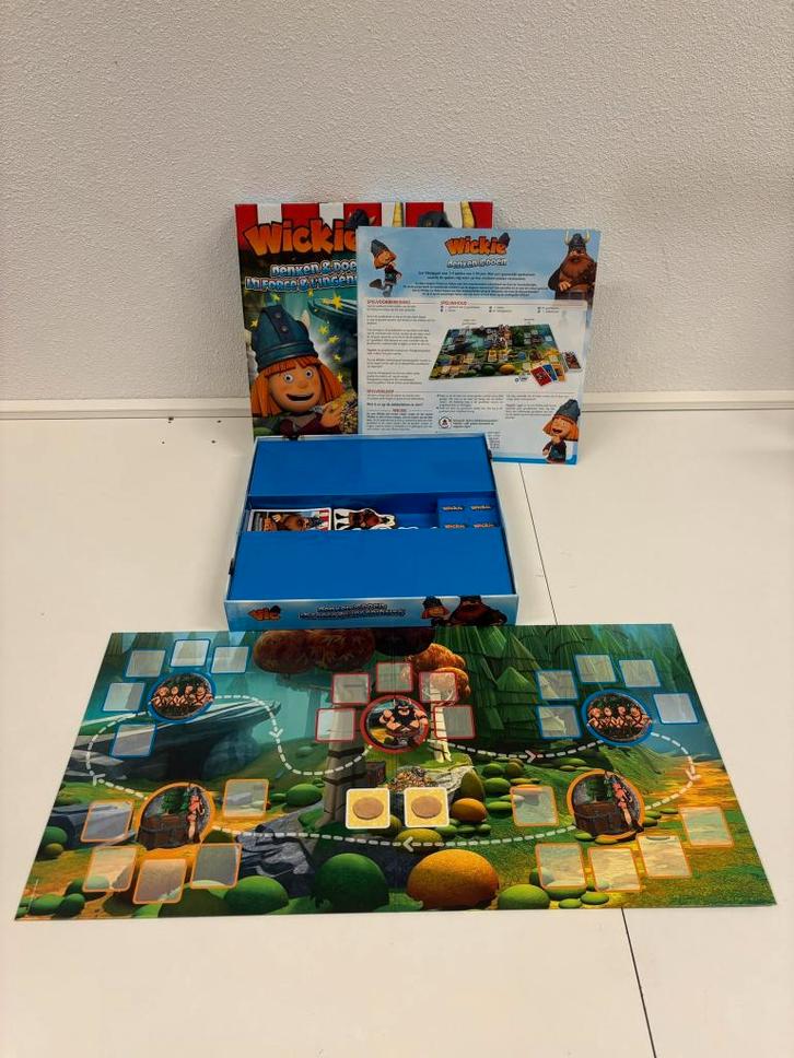 Gezelschapsspel Wickie Denken en Doen als nieuw!, Hobby en Vrije tijd, Gezelschapsspellen | Bordspellen, Zo goed als nieuw, Ophalen