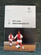 Ajax - Panathinaikos Programma magazine 03-04-1996, Verzamelen, Sportartikelen en Voetbal, Ophalen of Verzenden, Ajax, Boek of Tijdschrift