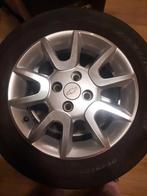 Chevrolet -> licht metalen 4 gaats velgen + zomerbanden 15", Auto-onderdelen, Banden en Velgen, Ophalen, Gebruikt, 15 inch, Velg(en)