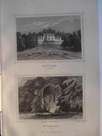 112 / Arnhem / Nijmegen Sonsbeek en Ruïne Staalgravure 1860, Antiek en Kunst, Ophalen of Verzenden
