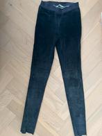 DNA broek suède blauw mt 36, Gedragen, Lang, Blauw, Ophalen of Verzenden