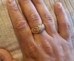 15g Zware 18k gouden diamanten ring briljant 0.70 ct., Goud, Goud, Met edelsteen, Ophalen of Verzenden