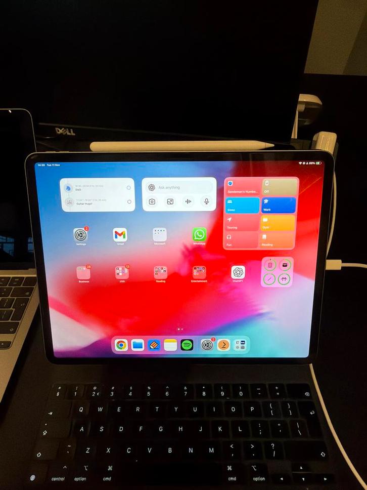 iPad Air 13" M2 (2024) + Pencil Pro + Magic Keyboard, Computers en Software, Apple iPads, Zo goed als nieuw, Apple iPad Air, Wi-Fi