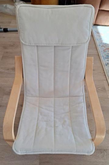 Ikea stoel fauteuil kinderstoel wit poang 