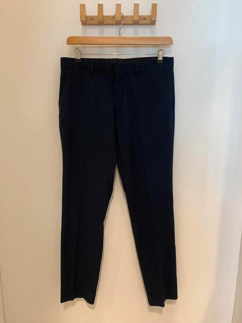 Pantalon/chino broek d.blauw maat 48 WE, Kleding | Heren, Broeken en Pantalons, Zo goed als nieuw, Maat 48/50 (M), Blauw, Ophalen of Verzenden