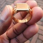 18 karaat 750 zegel ring gouden ring, Sieraden, Tassen en Uiterlijk, 20 of groter, Heer, Ophalen of Verzenden, Zo goed als nieuw