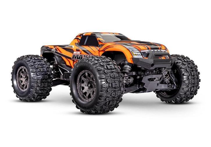 Traxxas Mini Maxx BL-2s Oranje incl. batterij en USB-oplader, Hobby en Vrije tijd, Modelbouw | Radiografisch | Overige, Nieuw