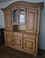 wandkast eiken, Ophalen, Glas, Met deur(en), 200 cm of meer