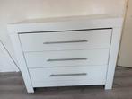 Witte commode met 3 lades, Ophalen, Zo goed als nieuw, 75 tot 100 cm, Minder dan 50 cm