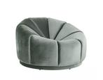 Richmond Interiors Fauteuil Valentina Jade Velvet, Ophalen, 75 tot 100 cm, Zo goed als nieuw, 100 tot 125 cm