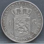 Zilveren 1 gulden 1865 - Willem 3, Postzegels en Munten, Munten | Nederland, 1 gulden, Verzenden, Zilver, Koningin Wilhelmina