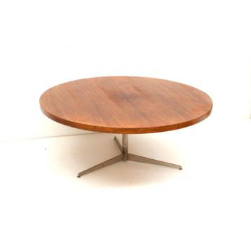 Grote ronde vintage salontafel/tafel jaren '60 Mid-Century  beschikbaar voor biedingen