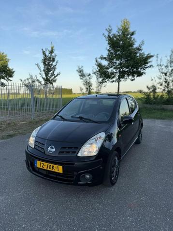 Nissan Pixo 1.0 5-deurs Zwart Airco Dealer onderhouden N APK beschikbaar voor biedingen