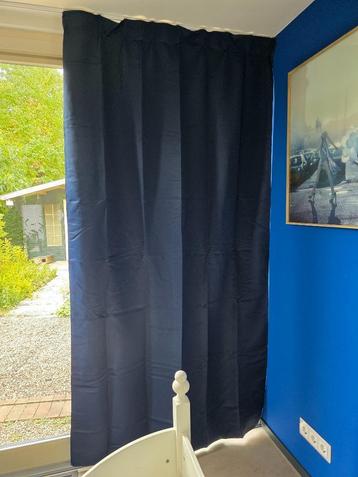 Blackout gordijn donkerblauw 1,5 x 2,5m beschikbaar voor biedingen