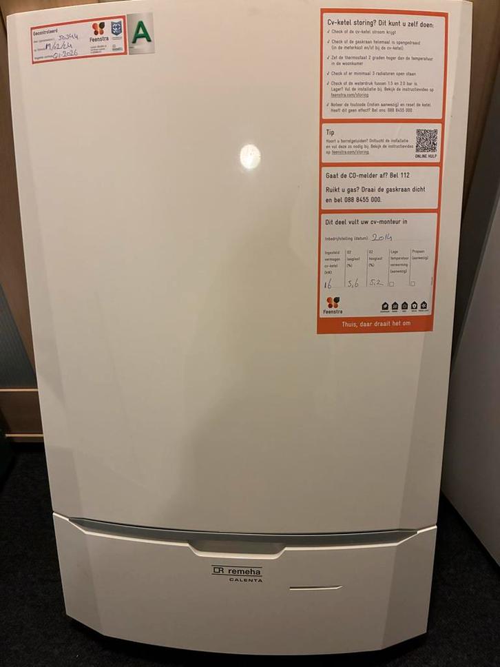 Remeha Calenta 40C CW5 combiketel (2014) met thermostaat, Doe-het-zelf en Verbouw, Geisers en Boilers, Gebruikt, Geiser, Aardgas