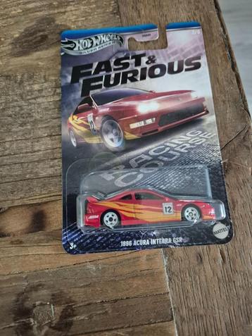 Hot Wheels 1996 Acura Integra GSR Fast Furious Racing Course beschikbaar voor biedingen