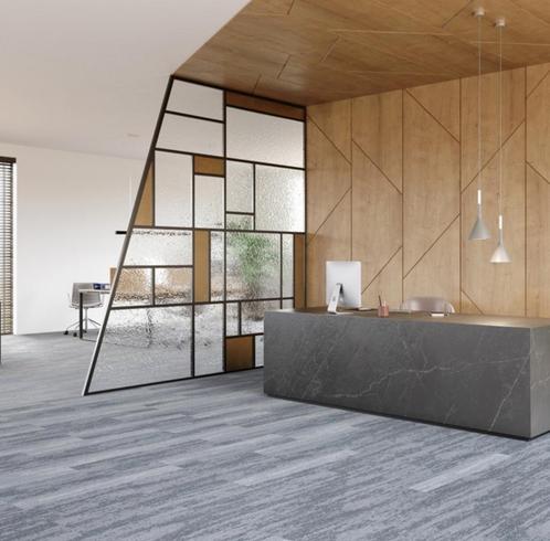 IVC Mohawk Grey (85m2) Project kwaliteit tapijttegels, Huis en Inrichting, Stoffering | Vloerbedekking, Nieuw, Tapijttegels, Wit