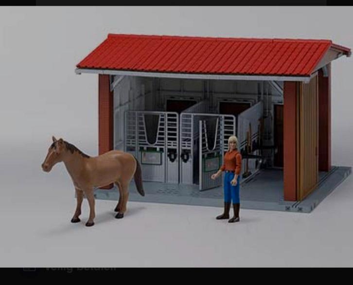 Bruder paardenmanege ,paardenstal, omheining voor weide., Kinderen en Baby's, Speelgoed | Overig, Zo goed als nieuw, Jongen of Meisje