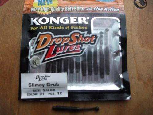 10 stuks Konger Dropshot Lures /kunstas shads /roofvis shads, Watersport en Boten, Hengelsport | Algemeen, Nieuw, Kunstaas, Ophalen of Verzenden