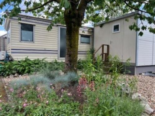 Stacaravan + aanbouw, Caravans en Kamperen, Stacaravans, tot en met 5, Ophalen