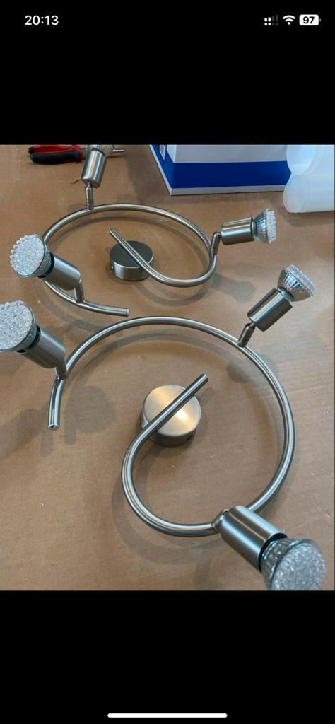 Moderne Plafondlampen / Wandlampen/ schemerlamp, Huis en Inrichting, Lampen | Plafondlampen, Zo goed als nieuw, Metaal, Ophalen of Verzenden