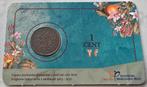 Wilhelmina donker gemaakte 1 cent 1930 in coincard, Postzegels en Munten, Munten | Nederland, Ophalen of Verzenden, Koningin Wilhelmina