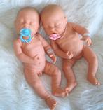 Baby pop slapend levensechte babypop doll factory met speen, Nieuw, Ophalen of Verzenden, Babypop