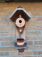 Vogelhuisje gemaakt van theepot servies, Ophalen of Verzenden, Gebruikt